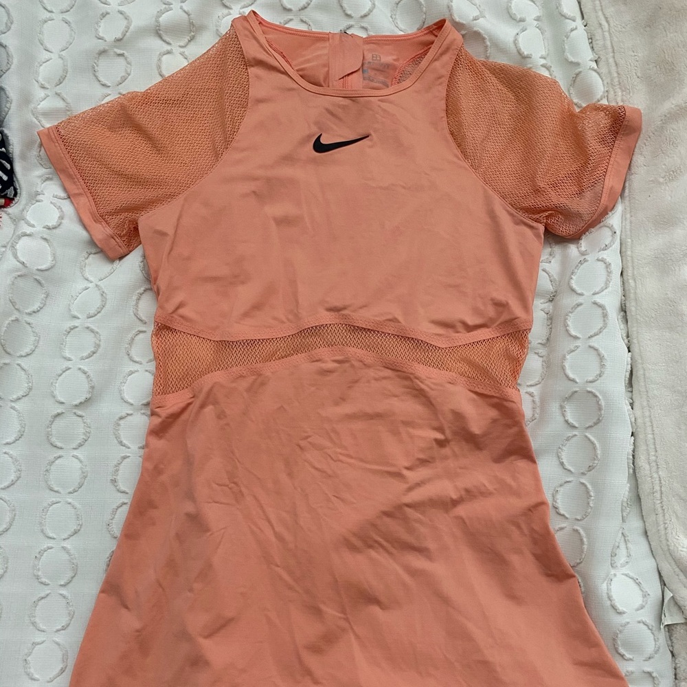 Nike Pink/Orange Tennis Dress with mesh details